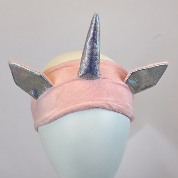 3 pac -Pink fleece Unicorn Spa Headband NE… - Picture 2 of 3